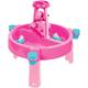 DOLU Kids 3 in 1 Sand & Water Pit with Drawing Table Pink For Children From 2 Years Outdoor Toys Garden Water Table Garden Toys Messy Play Tray Activity Table Sand Pit Sandpit Sand Pit Toys