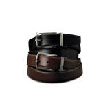 Men's Big & Tall Reversible Leather Dress Belt by KingSize in Black Brown (Size 40/42)