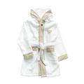 Steiff Unisex_Child Bathrobe, Bright White, 104 cm