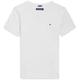 Tommy Hilfiger Jungen T-Shirt Kurzarm V-Ausschnitt, Weiß (Bright White), 12 Monate