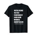 Intelligenz 1337 LEET - Stephen William Hawking Zitat T-Shirt