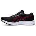 ASICS - Mens Gel-Excite 7 Sneaker, 9.5 UK, Black/Classic Red