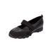 Extra Wide Width Women's CV Sport Basil Sneaker by Comfortview in Black (Size 8 WW)