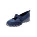 Extra Wide Width Women's CV Sport Basil Sneaker by Comfortview in Navy (Size 11 WW)