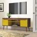 Wrought Studio™ Jomarcus TV Stand for TVs up to 60" Wood in Red/Yellow/Brown | Wayfair C9109981C85844BDBFB9AEF6B3C9B4BD