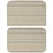 Brown/White 18 W in Area Rug - Garland Rug Striped Machine Made Tufted Novelty 1'6" x 2'3" Area Rug in Ivory/Brown | Wayfair CV000N2P0258