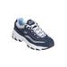 Women's The D'Lites Life Saver Sneaker by Skechers in Navy Medium (Size 8 1/2 M)