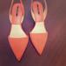 Zara Shoes | 39 Zara Basic Slingback Heels, Orange | Color: Orange | Size: 9