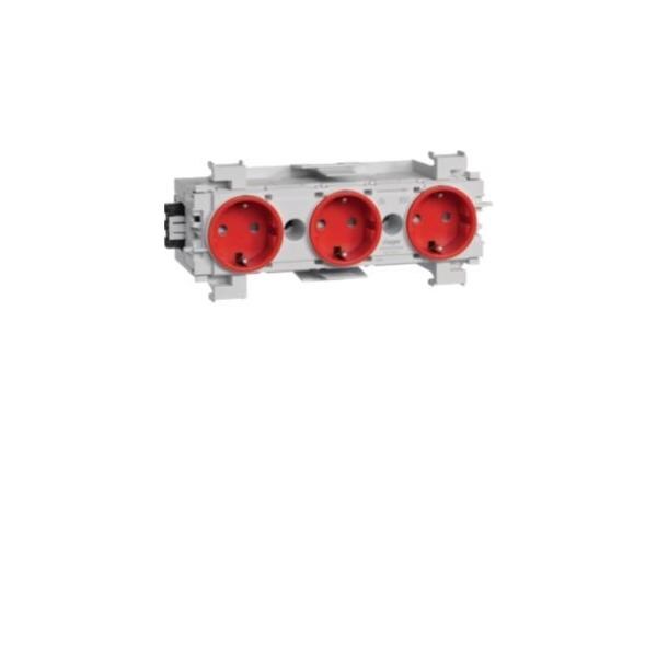 Tehalit Steckdose 3-fach rt GS3001 vrt GS30013020 Image