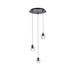 Elegant Lighting Eren 11 Inch 3 Light LED Multi Light Pendant - 3505D12BK