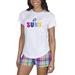 Women's Concepts Sport White Phoenix Suns Razzle Knit T-Shirt & Short Set