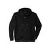 Men's Big & Tall Boulder Creek™ Thermal Waffle Zip Hoodie by Boulder Creek in Black (Size L)