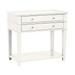 Grace 2 Drawer Open Shelf Side Table - Soft White - Ballard Designs - Ballard Designs