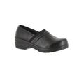 Wide Width Women's Origin Slip-On by Easy Street in Black Smooth (Size 8 1/2 W)