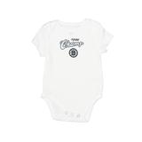 NHL Short Sleeve Onesie: White Solid Bottoms - Size 3 Month