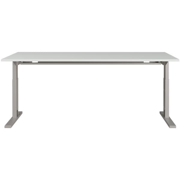 Germania-Werke Schreibtisch höhenverstellbar (mechanisch) »Profiline II« 180 cm grau, 180x80x80 cm