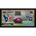 Houston Texans vs. Tennessee Titans Framed 10" x 20" House Divided Football Collage