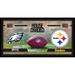 Philadelphia Eagles vs. Pittsburgh Steelers Framed 10" x 20" House Divided Football Collage