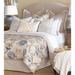 Eastern Accents Ethelina Blue/Beige Cotton Blend Reversible Rustic Comforter Cotton in Blue/Brown/White | Super King Comforter | Wayfair