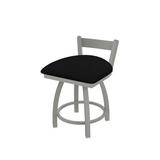 Holland Bar Stool Catalina 18" Low Back Vanity Stool Faux Leather/Upholstered/Leather in Gray/Black | 28 H x 17 W x 17 D in | Wayfair