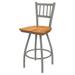 Holland Bar Stool Contessa Swivel Solid Wood Counter, Bar & Extra Tall Stool Wood/Metal in Gray | 16 D in | Wayfair 81036ANMedMpl