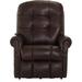 Wildon Home® Hudson Square 37" Wide Leather Match Power Lift Assist Recliner w/ Massager Leather Match in Black | 46 H x 37 W x 42 D in | Wayfair