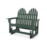 Trex Outdoor Cape Cod 48" Adirondack Glider Plastic/Resin in Green | 42 H x 48.25 W x 28 D in | Wayfair TXADGLRC