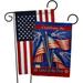 Breeze Decor Celebrate Freedom Impressions Decorative 2-Sided 19 x 13 in. Garden Flag in Red/Gray/Blue | 18.5 H x 13 W in | Wayfair