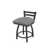 Holland Bar Stool Jackie Metal Vanity Stool Polyester/Upholstered/Metal in Gray/Blue | 17 W x 17 D in | Wayfair 41118PW020