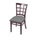 Holland Bar Stool Solid Wood Ladder Back Side Chair Faux Leather/Wood/Upholstered in Gray | 33 H x 17 W x 21 D in | Wayfair 313018DC007