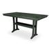 Trex Outdoor Farmhouse Trestle 37" x 72" Counter Table Plastic in Green | 37 H x 72.25 W x 37.75 D in | Wayfair TXPLR83-T1L1RC