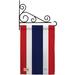 Breeze Decor 2-Sided Polyester 19 x 13 in. Flag Set in Blue/Gray/Red | 18.5 H x 13 W x 1 D in | Wayfair BD-CY-GS-108206-IP-BO-03-D-US14-BD