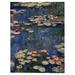 Vault W Artwork "Water Lilies, 1914" by Claude Monet Framed Painting Print on Wrapped Canvas in White/Black | 47 H x 35 W x 2 D in | Wayfair