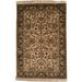 Brown/White 48 x 0.25 in Area Rug - Bokara Rug Co, Inc. Hand-Knotted High-Quality Ivory & Blue Area Rug Wool, Cotton | 48 W x 0.25 D in | Wayfair