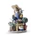 Lladro In My Garden Girl Figurine Porcelain/Ceramic in Blue/Green/Yellow | 9.84 H x 7.09 W x 7.09 D in | Wayfair 01008663