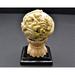Dakota Fields Harpenden Zodiac Sphere on Stand w/ Wood Stand Figurine Resin in White | 3 H x 2 W x 2 D in | Wayfair