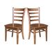 Breakwater Bay Bloomfield Solid Wood Dining Chair Wood in Brown | 36.02 H x 17 W x 21.25 D in | Wayfair C674BDB53ADD4F27BCC7B2CC462FA51D