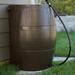 FCMP Outdoor 50 Gallon Outdoor Rain Water Catcher Barrel Container Plastic | 32 H x 24 W x 24 D in | Wayfair RC4000-BRN