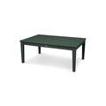 POLYWOOD® Newport 28" x 42" Outdoor Coffee Table Plastic in Green | 17 H x 42 W x 27.38 D in | Wayfair CT2842GR