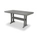 POLYWOOD® Nautical Trestle 38" x 73" Counter Outdoor Table Plastic in Gray | 37 H x 78 W x 38.5 D in | Wayfair PLR83-T2L1GY