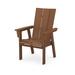 POLYWOOD® Modern Curveback Adirondack Dining Chair Plastic/Resin in Brown | 40.38 H x 28.25 W x 28.38 D in | Outdoor Dining | Wayfair ADD620TE