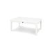 POLYWOOD® Newport 28" x 42" Outdoor Coffee Table Plastic in White | 17 H x 42 W x 27.38 D in | Wayfair CT2842WH