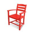 POLYWOOD® La Casa Café Dining Outdoor Arm Chair Plastic/Resin in Red | 34 H x 24.5 W x 22 D in | Wayfair TD200SR