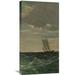 Vault W Artwork 'Breezing Up (right)' by Winslow Homer Painting Print on Wrapped Canvas in Black/Blue/Gray | 30 H x 16.2 W x 1.5 D in | Wayfair