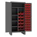 WFX Utility™ Adhil 78" H x 36" W x 24" D Cabinet in Red/Gray | 78 H x 36.19 W x 24.13 D in | Wayfair F803DB88ED8742349C42084F88199E6D