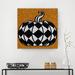 The Holiday Aisle® 'Glamoween Pumpkin III' - Wrapped Canvas Graphic Art Print Canvas in Black | 20 H x 20 W x 1.5 D in | Wayfair