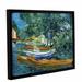 Vault W Artwork 'Bank Of The Oise At Auver' by Vincent Van Gogh - Print on Canvas in Brown/Green | 14 H x 18 W x 2 D in | Wayfair