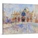 Vault W Artwork The Piazza San Marco, Venice, 1881 by Pierre-Auguste Renoir - Painting Print | 11 H x 14 W x 1.5 D in | Wayfair