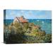 Vault W Artwork Fishermans Cottage by Claude Monet - Wrapped Canvas Print Canvas in Blue/Brown/Green | 16.28 H x 22 W x 1.5 D in | Wayfair