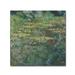 Vault W Artwork Le Bassin Des Nympheas by Claude Monet - Print Fabric | 18 H x 18 W x 2 D in | Wayfair AA00651-C1818GG